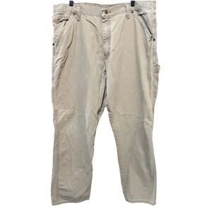 Vintage Y2K Wrangler Carpenter‎ Pants 38x32 Tan Relaxed Workwear Faded